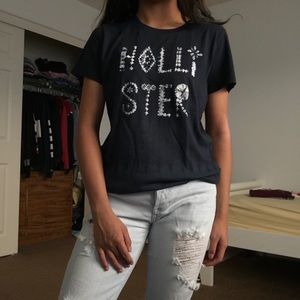 Soft navy blue hollister shirt